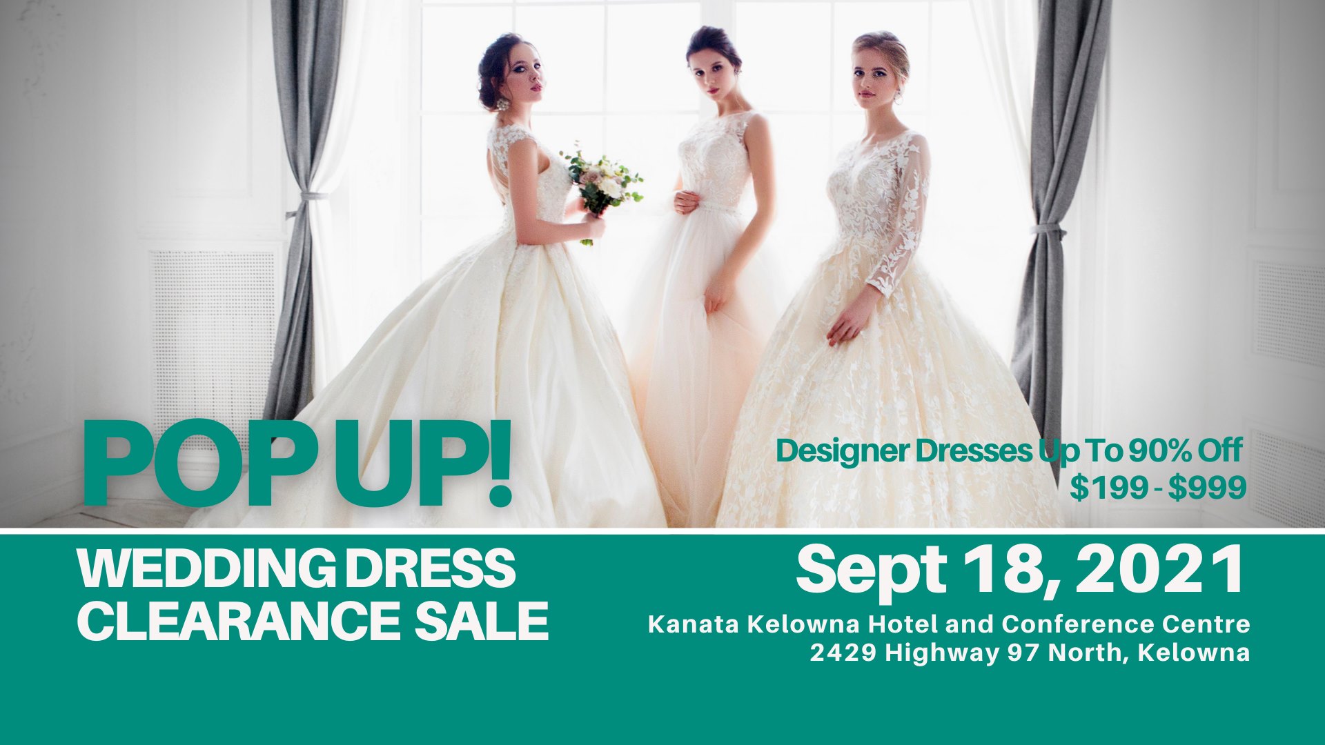 PopUp Wedding Dress Sale Kelowna Opportunity Bridal