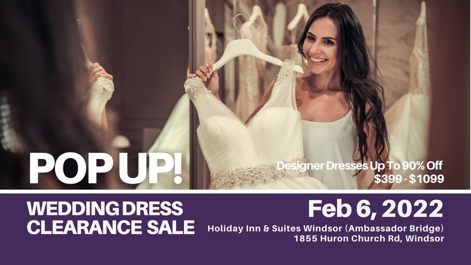 Pop-Up Wedding Dress Sale Windsor - Opportunity Bridal