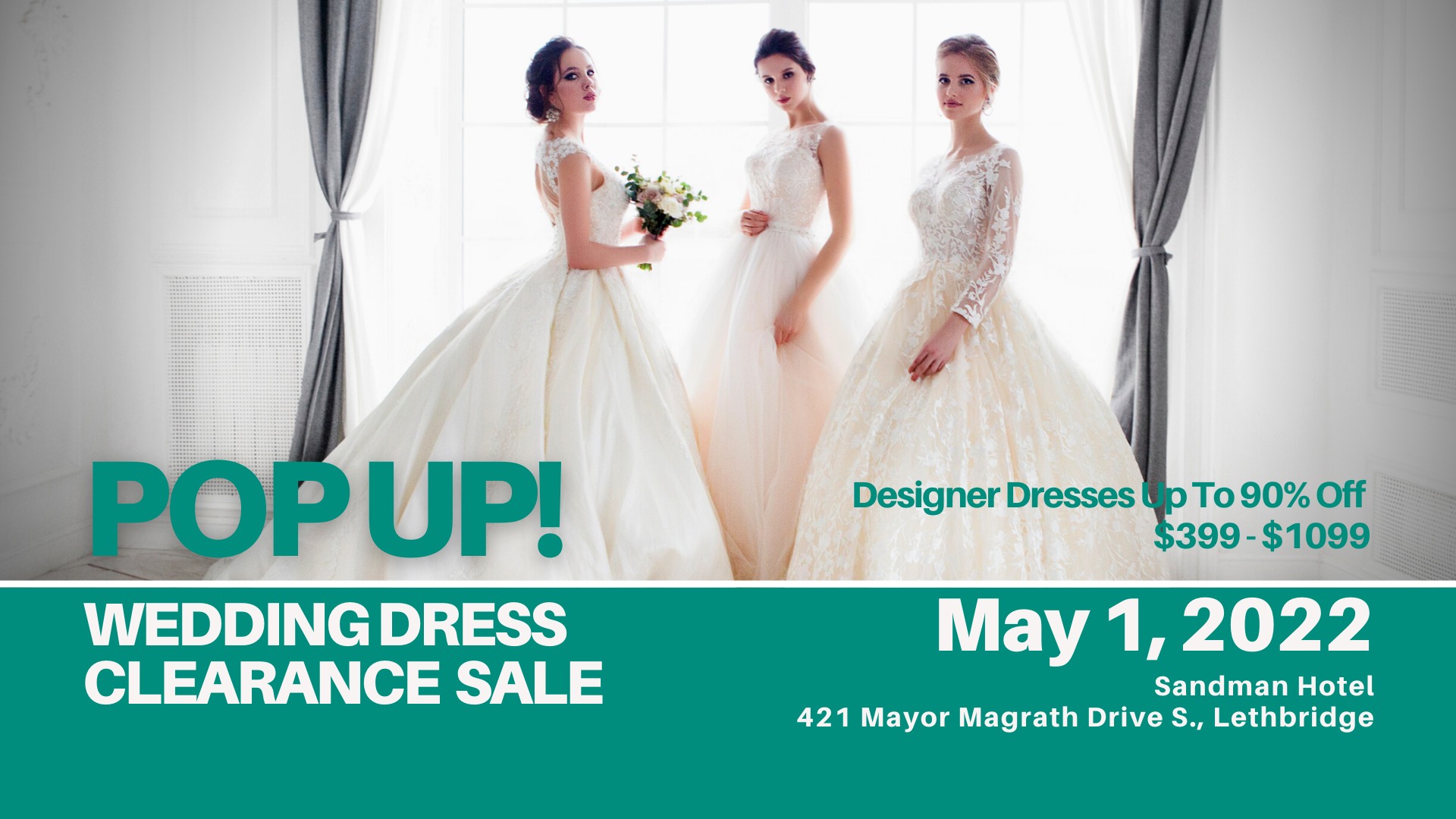 PopUp Wedding Dress Sale Lethbridge Opportunity Bridal
