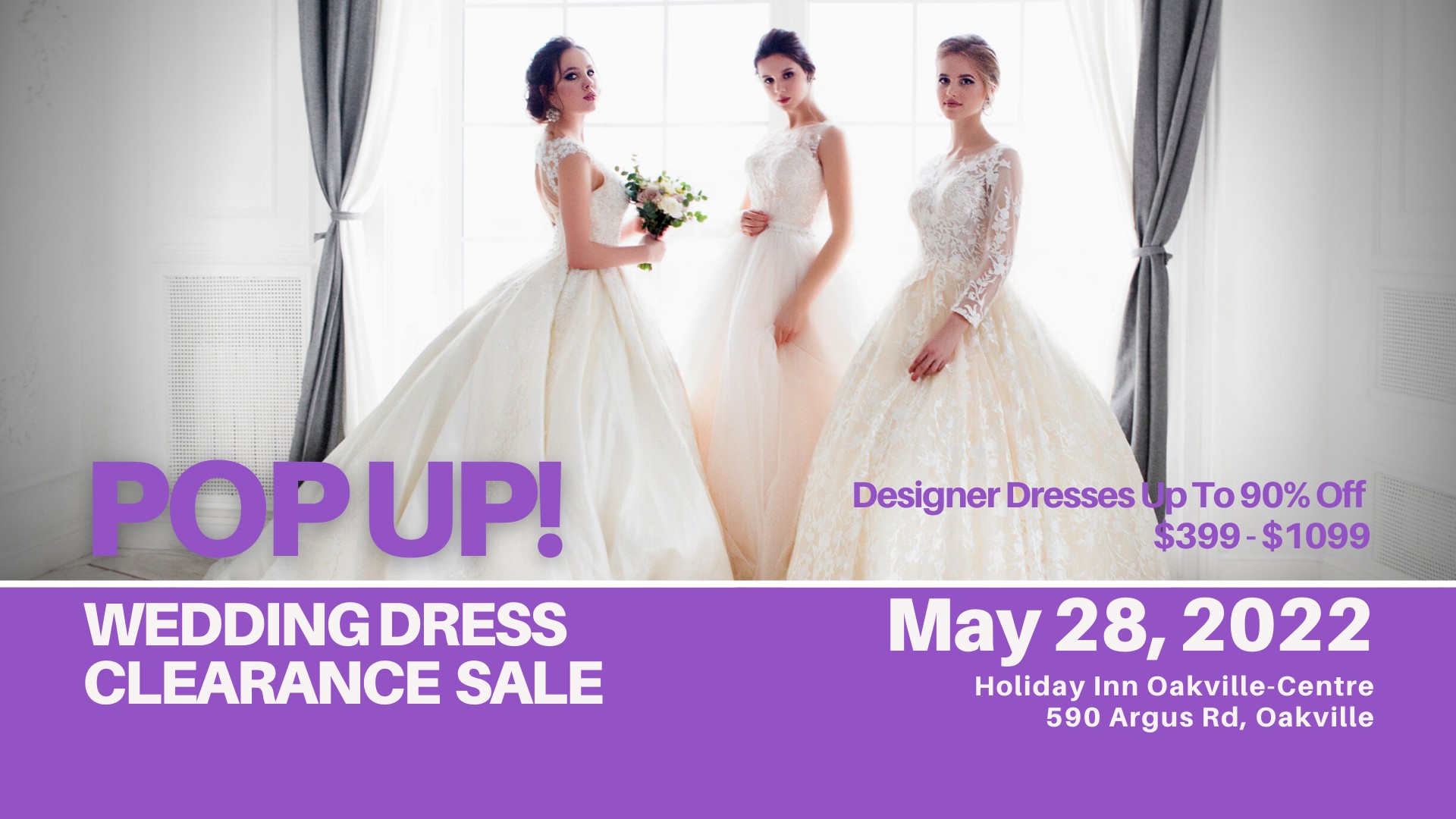 PopUp Wedding Dress Sale Oakville Opportunity Bridal
