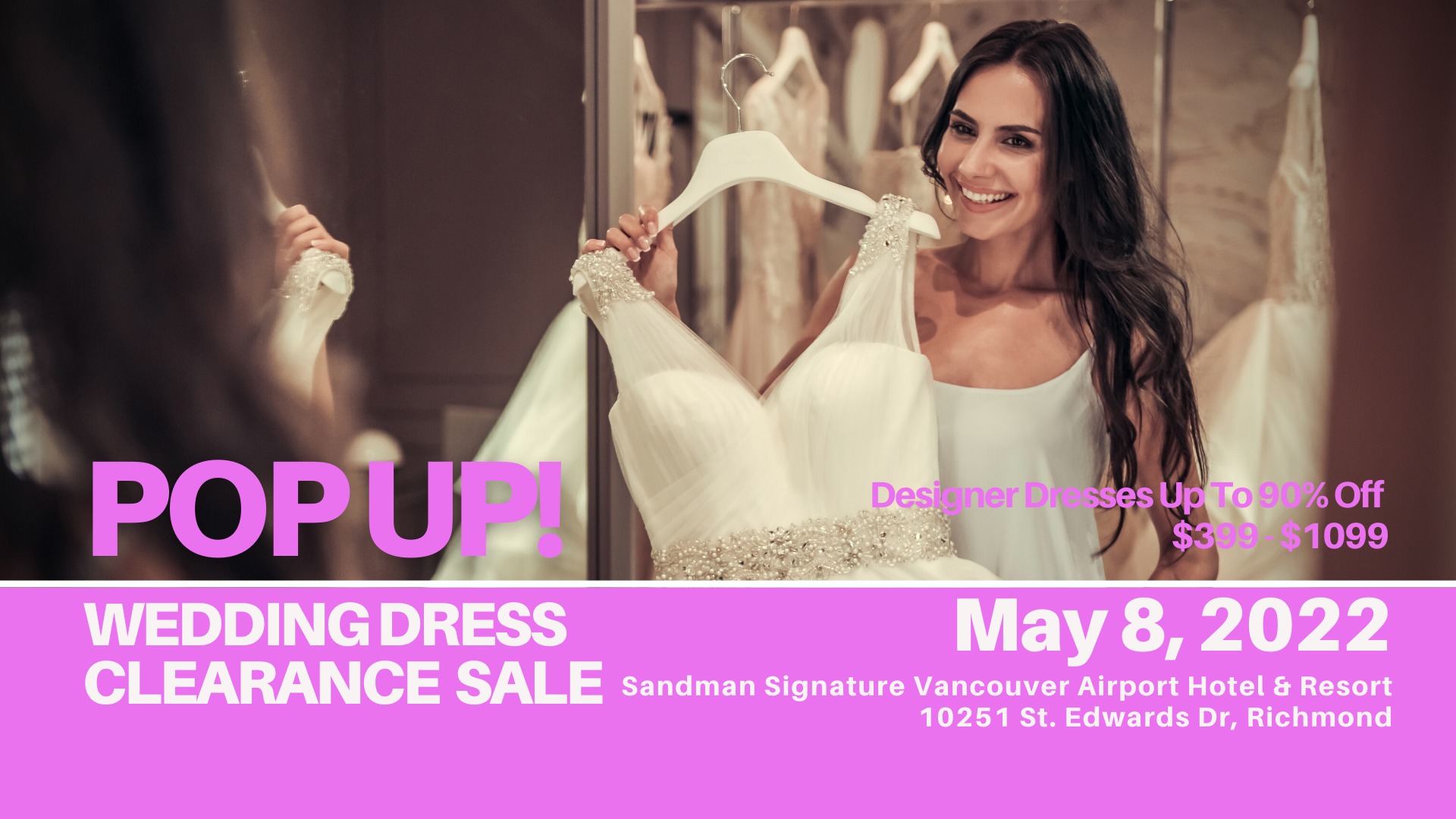 Pop-Up Wedding Dress Sale Calgary - Opportunity Bridal