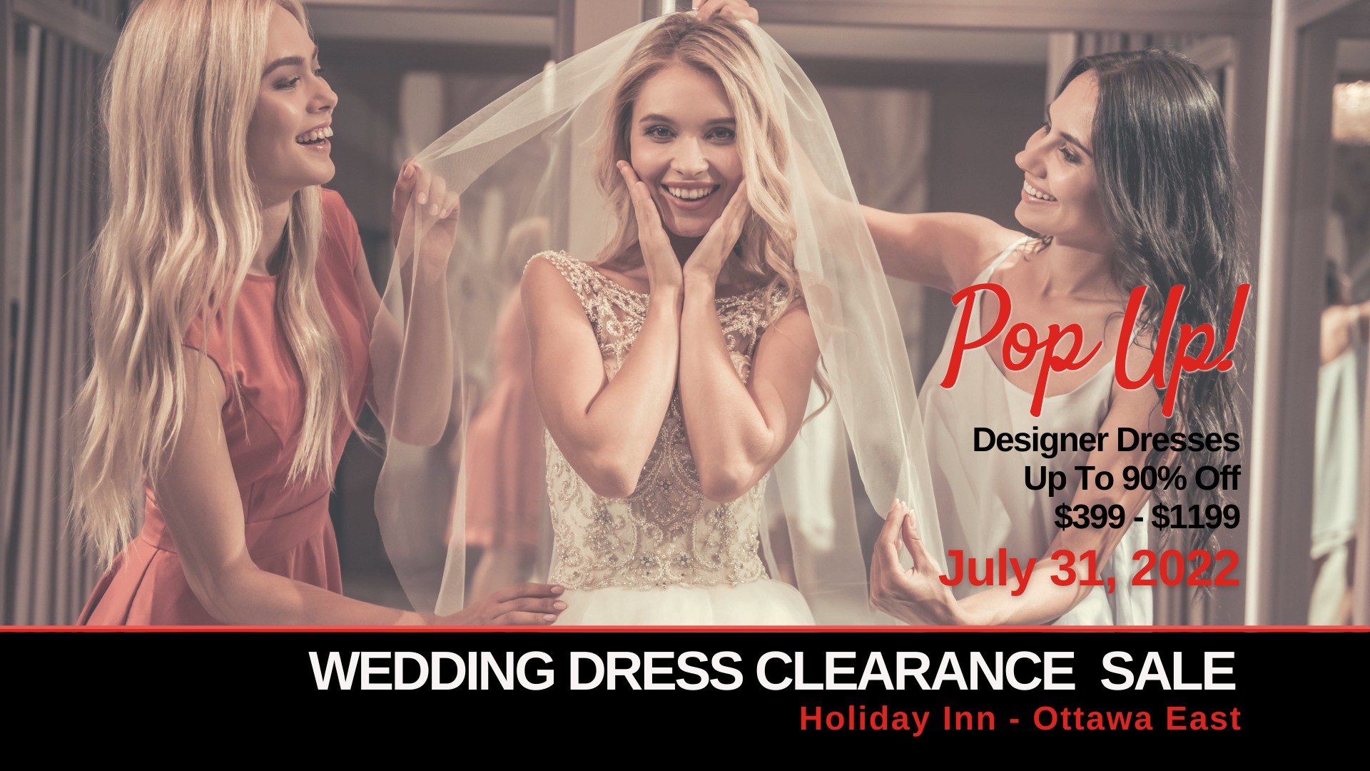 PopUp Wedding Dress Sale Ottawa East Opportunity Bridal
