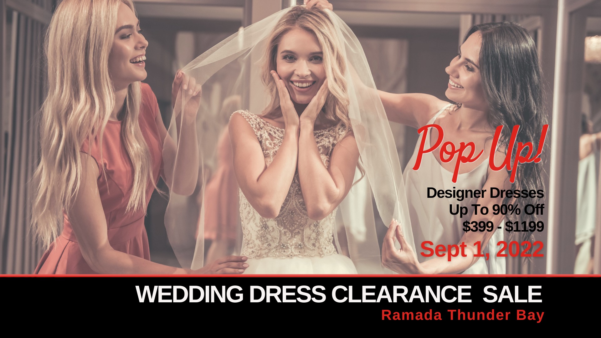 Pop-Up Wedding Dress Sale Thunder Bay - Opportunity Bridal