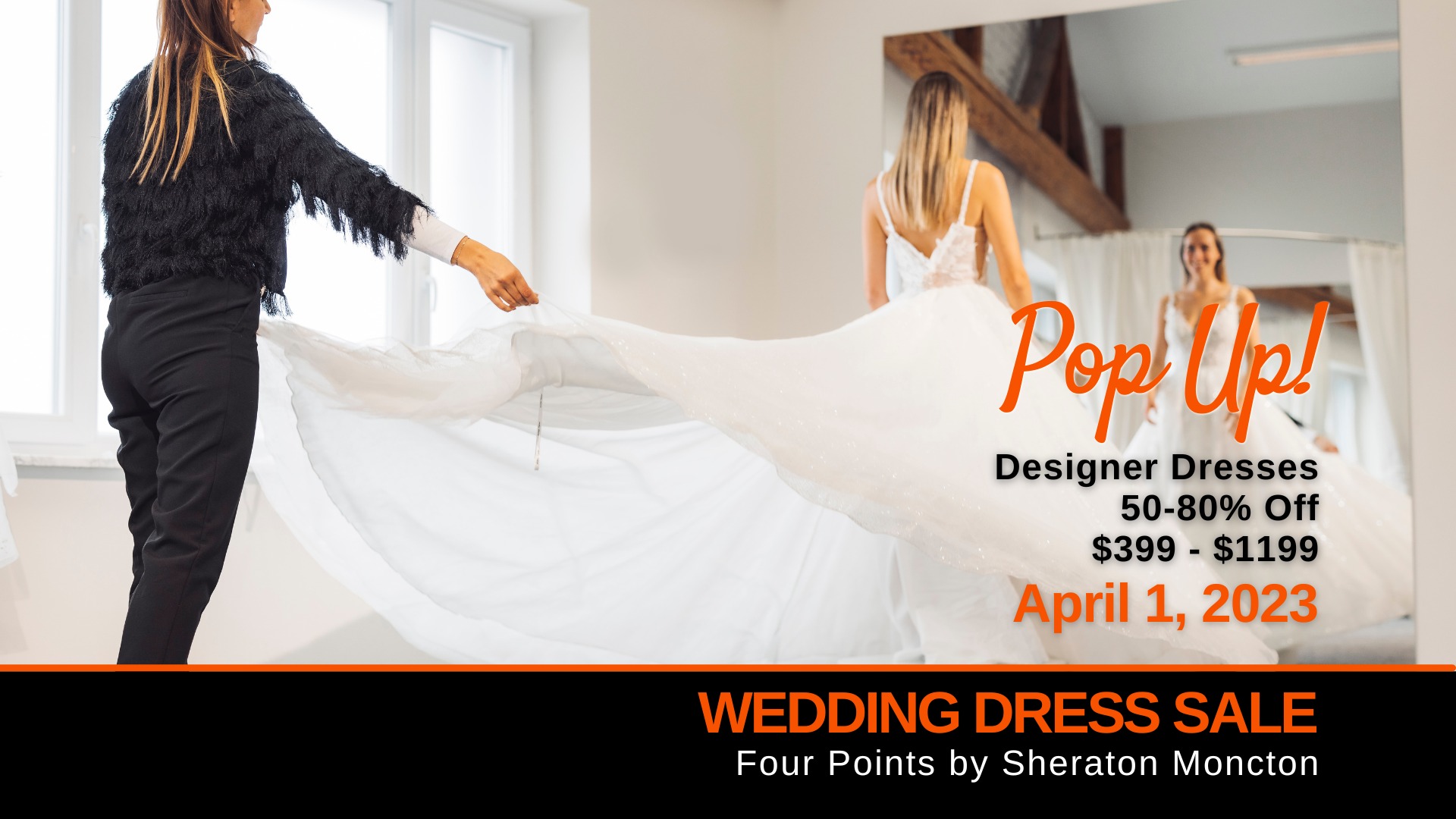 PopUp Wedding Dress Sale Moncton Opportunity Bridal