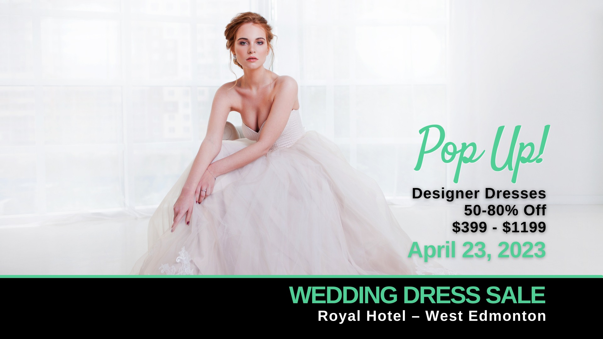 PopUp Wedding Dress Sale Edmonton Opportunity Bridal