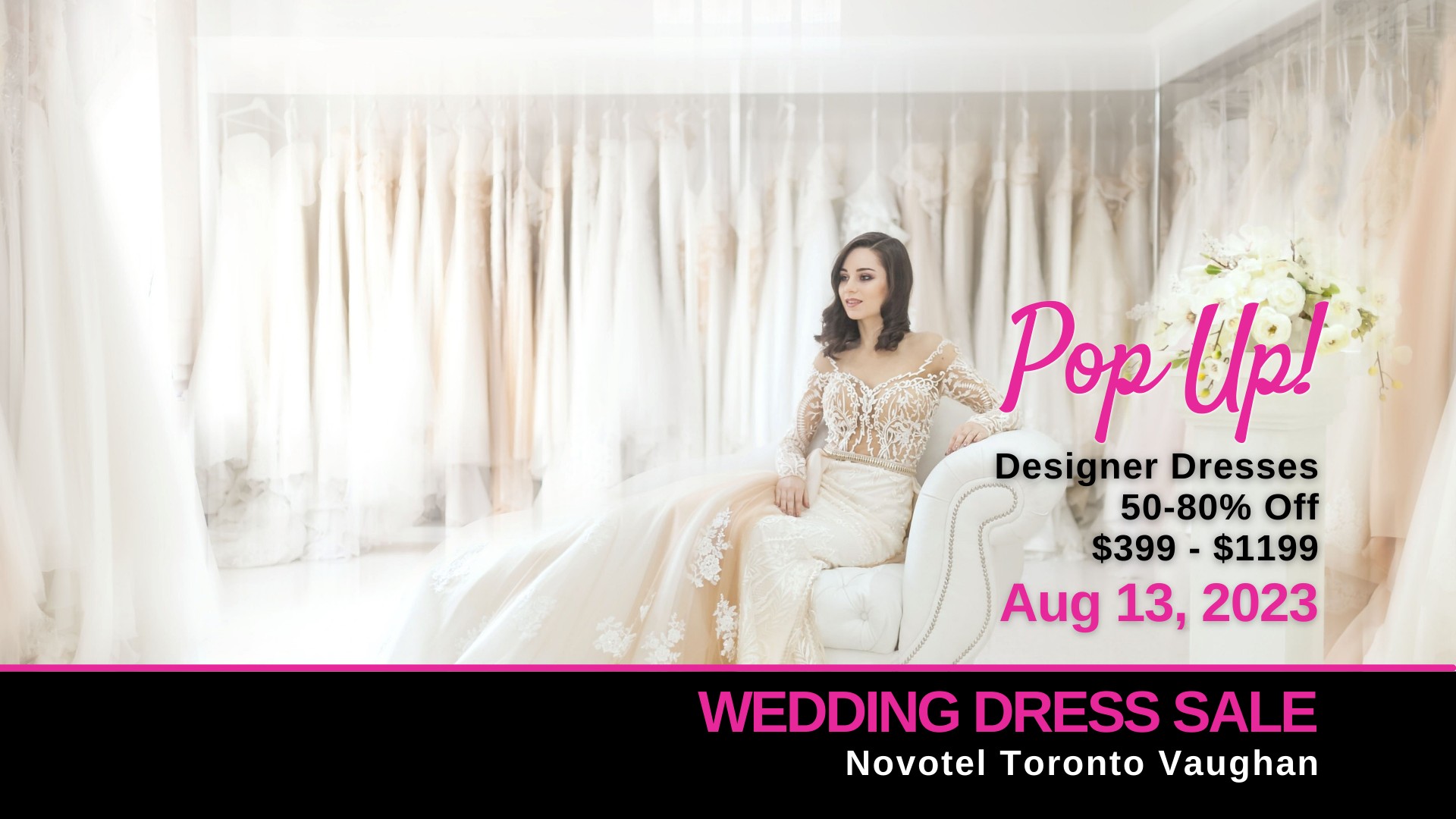 PopUp Wedding Dress Sale Vaughan Opportunity Bridal