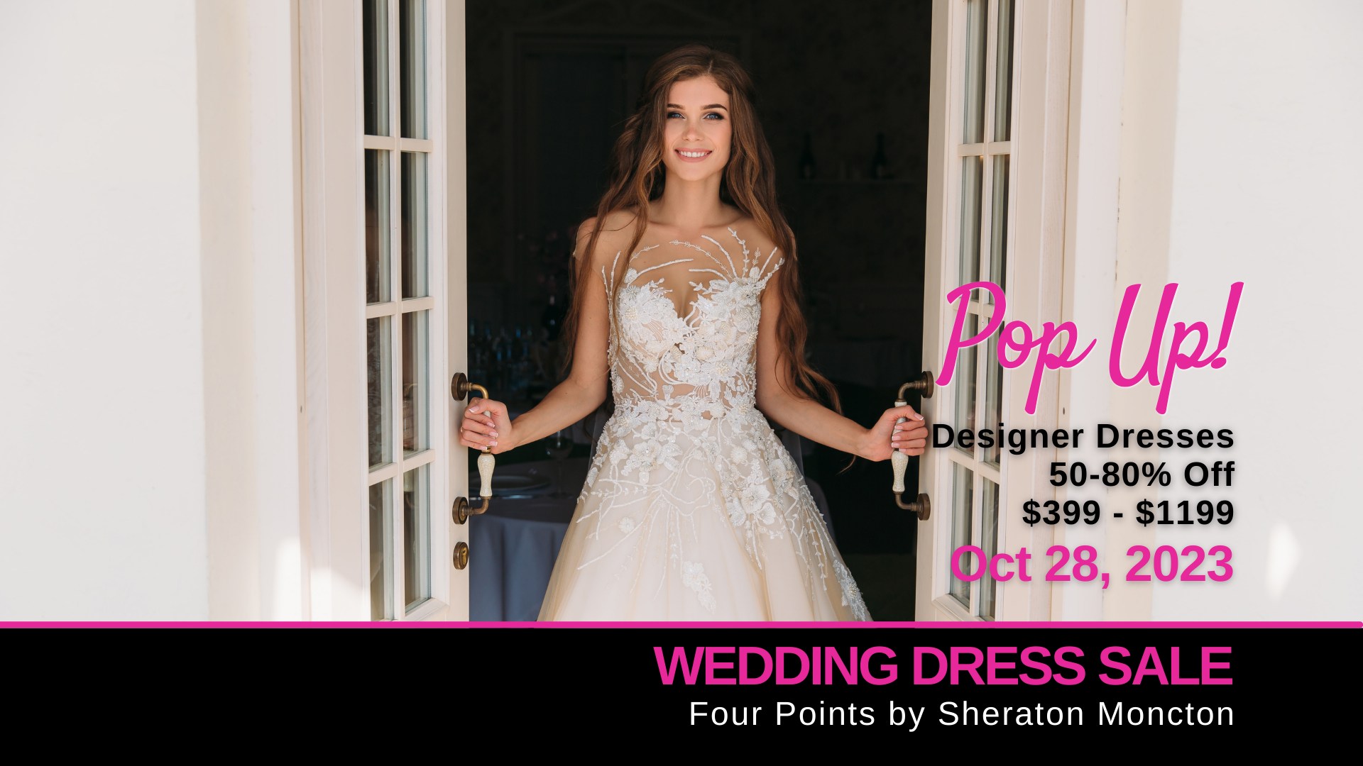 PopUp Wedding Dress Sale Moncton Opportunity Bridal