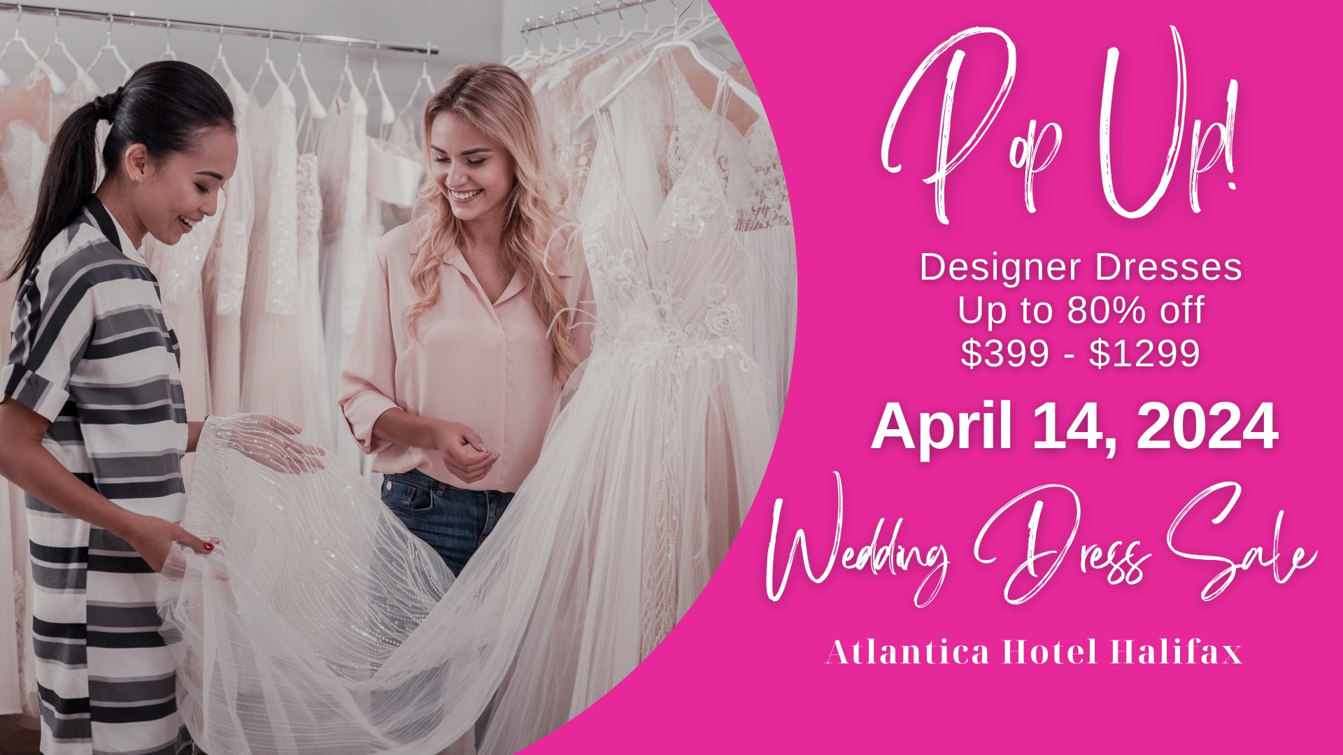 PopUp Wedding Dress Sale Halifax Opportunity Bridal